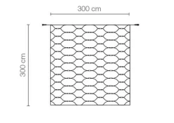 LED Profi Lichternetz System IP20, 300 Cm Ohne Zuleitung