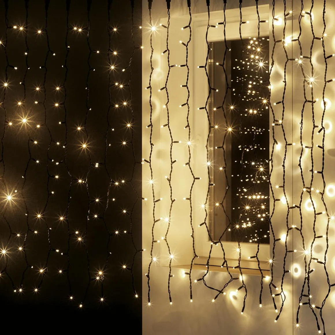 LED Profi Lichtvorhang System IP67 150 Cm Schwarz