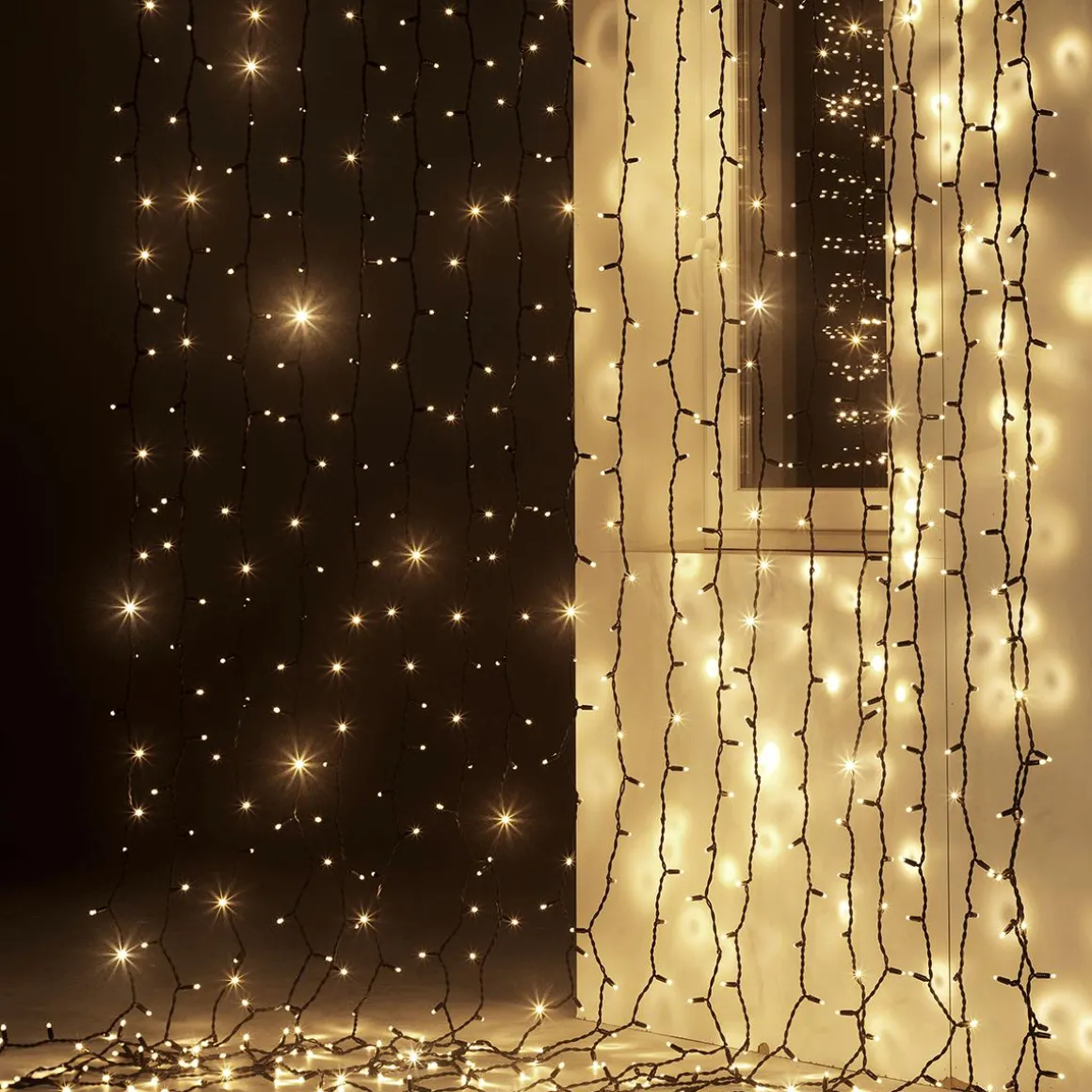 LED Profi Lichtvorhang System IP67, 500 Cm Ohne Zuleitung, Schwarz