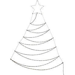 LED Rahmenbeleuchtung Metall Tanne Schwarz 200 X 117 X 150 Cm