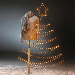 LED Rahmenbeleuchtung Metall Tanne Schwarz 200 X 117 X 150 Cm