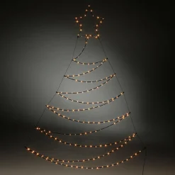 LED Rahmenbeleuchtung Metall Tanne Schwarz 200 X 117 X 150 Cm