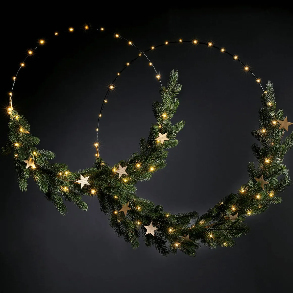 LED-Dekoringe Mit Batterie 55/65 Cm Ø