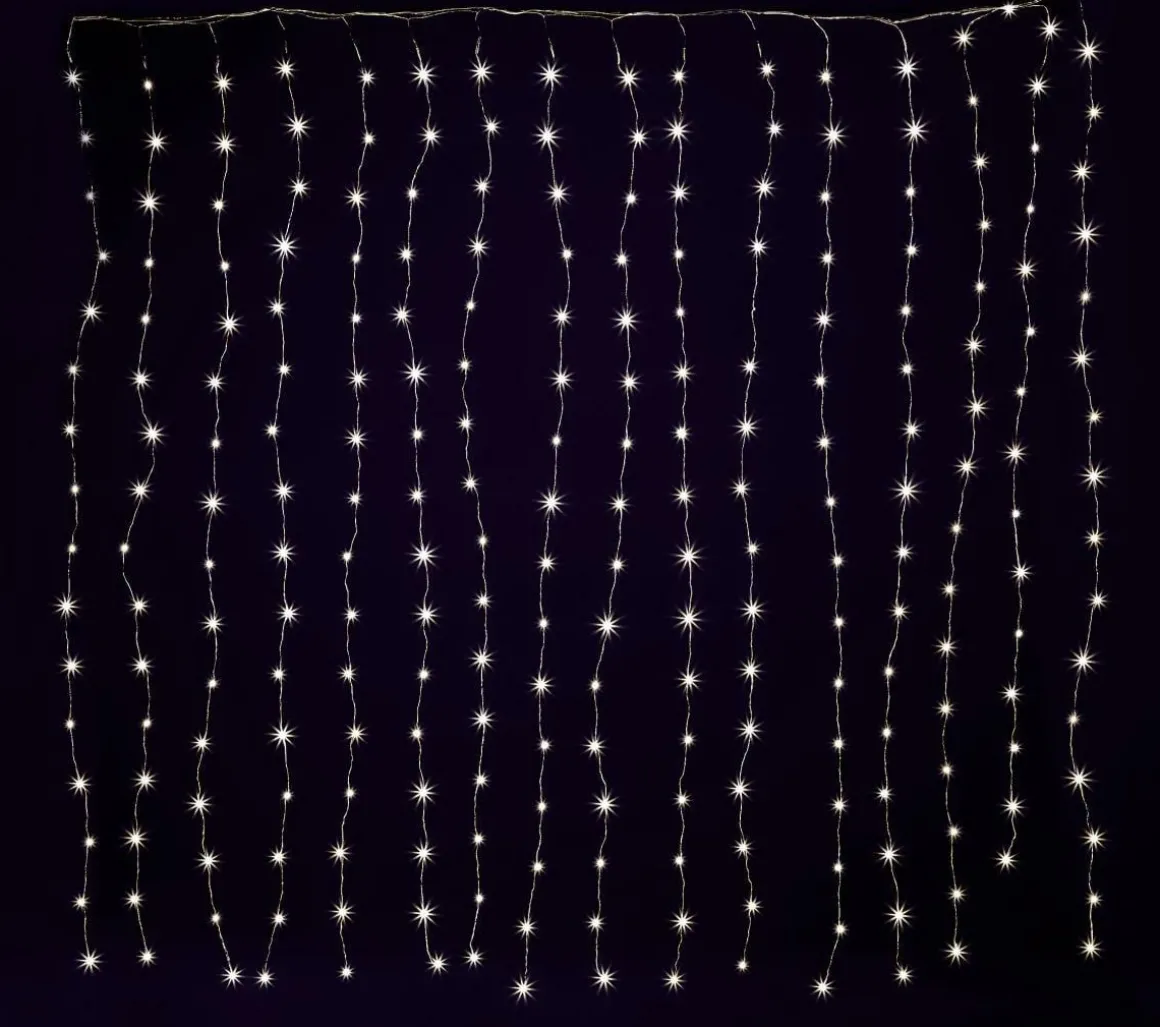 LED-Draht-Lichtvorhang Für Außen, 240 Cm