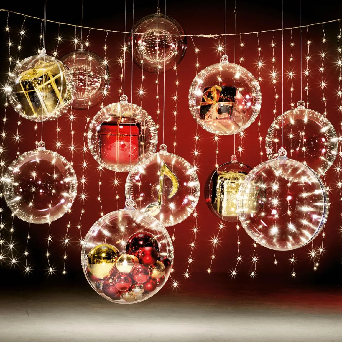 LED-Draht-Lichtvorhang Für Außen, 300 Cm