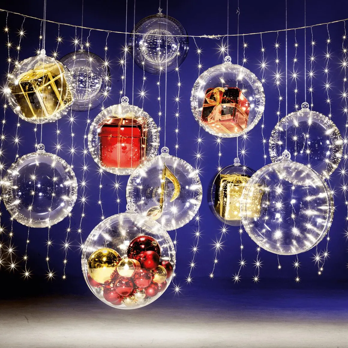 LED-Draht-Lichtvorhang Für Außen, 300 Cm