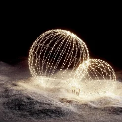 LED-Leuchtkugel Für Außen, LED Warm - Weiß, 30 Cm Ø