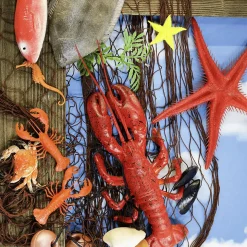 Maritimes Fischernetz Mit Meerestieren