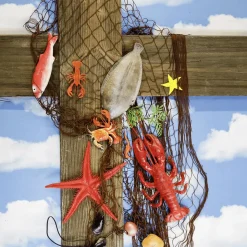 Maritimes Fischernetz Mit Meerestieren