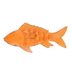 Metall Fisch-Wand-Dekoration Mit Rost-Stellen 71 Cm