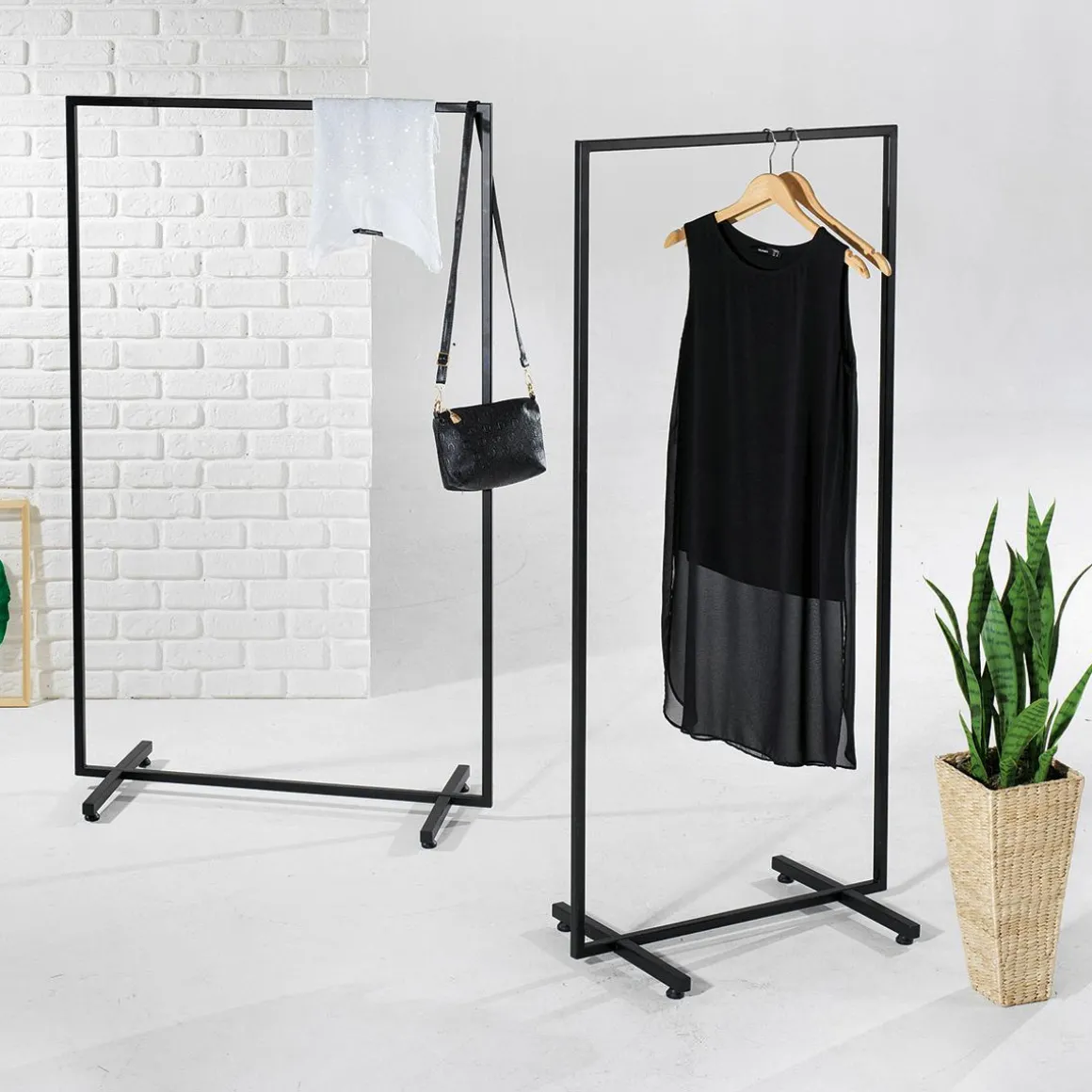 Metall-Kleiderständer NOVUS, Weiß, 90 X 145 Cm