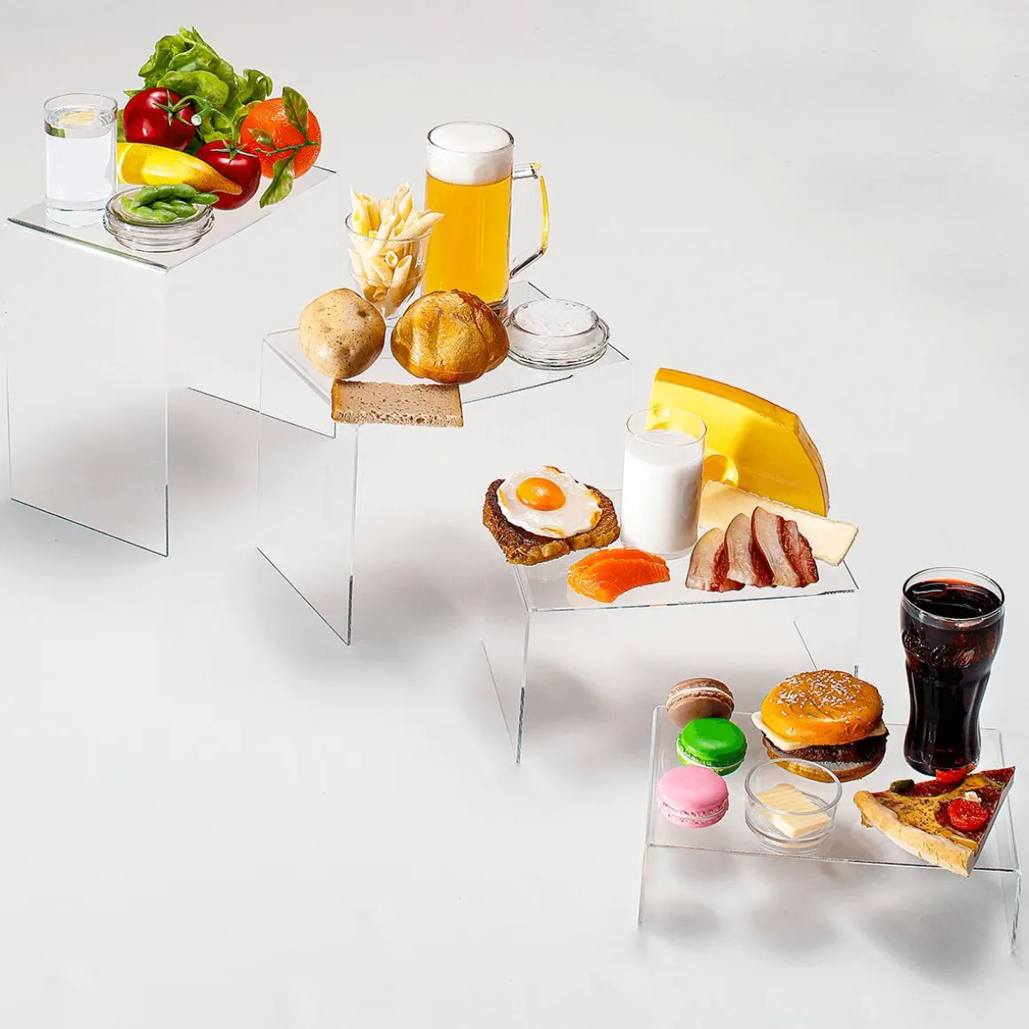 Milchglas Lebensmittel-Attrappe 10 Cm