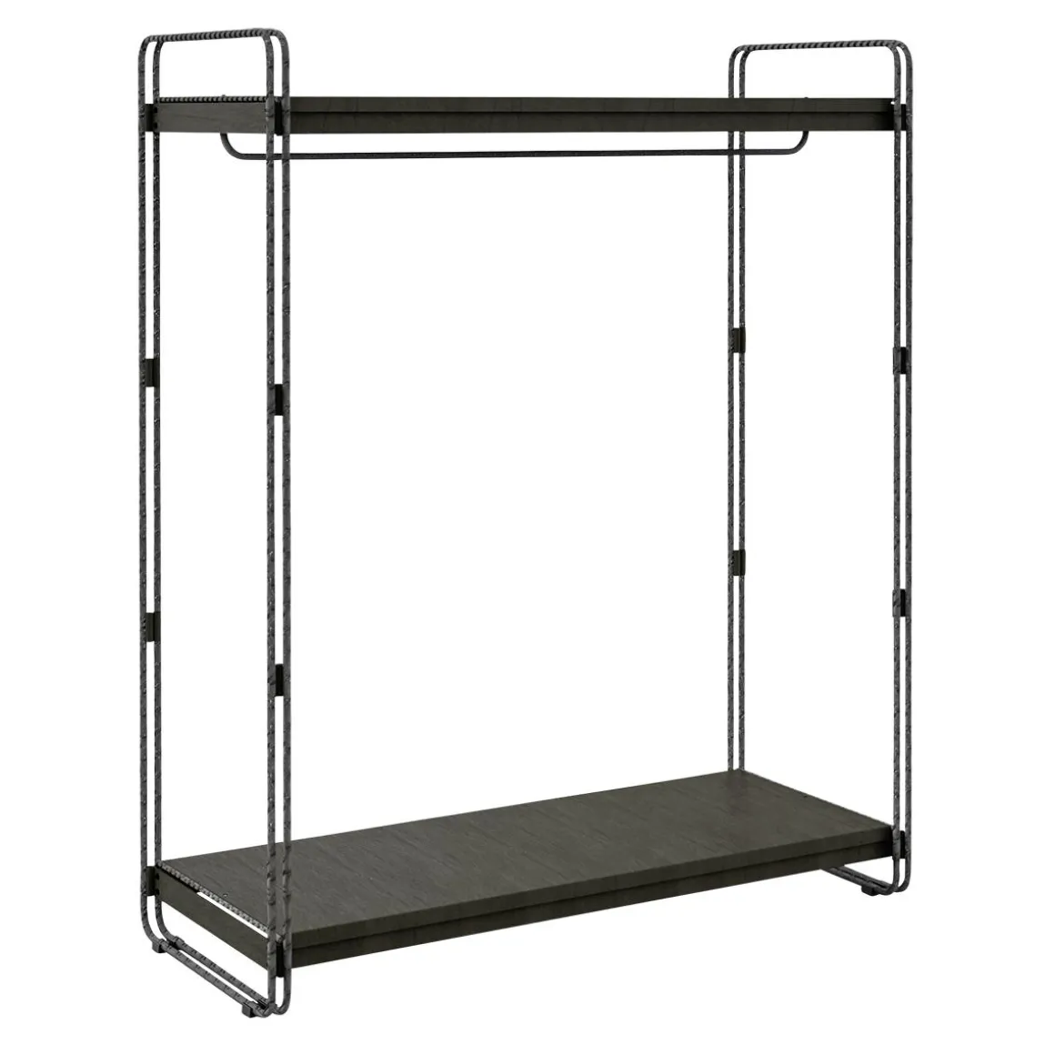 Mittelraum-Gondel LOFT, Mit Kleiderstange, 124 X 153 Cm