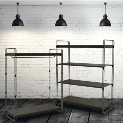 Mittelraum-Gondel LOFT, Mit Kleiderstange, 124 X 153 Cm