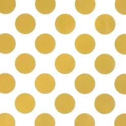 Nachhaltiges, Weißes Geschenkpapier Mit Goldenen Punkten – 50 M Geschenkpapier-Rolle