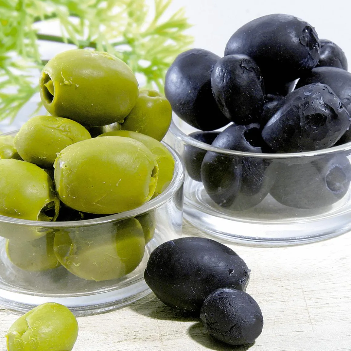 Oliven Lebensmittel-Attrappe Schwarz