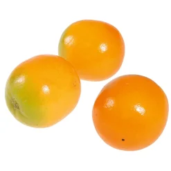 Orange Lebensmittel-Attrappe, Pack à 3 Stück