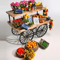 Orange Lebensmittel-Attrappe, Pack à 3 Stück