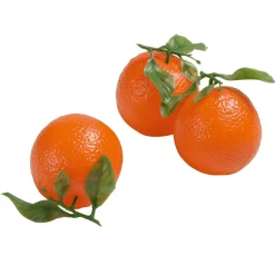 Orangen Lebensmittel-Attrappe, Pack à 3 Stück