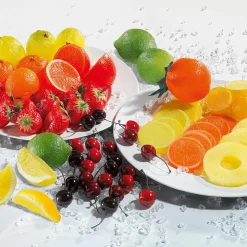 Orangenhälften Lebensmittel-Attrappe