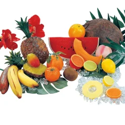 Orangenhälften Lebensmittel-Attrappe