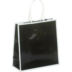 Papiertasche "Coco" Schwarz 18 X 18 Cm 25 Stück, 155 Gr/m²