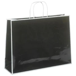 Papiertasche "Coco" Schwarz 30 X 40 X 12 Cm 25 Stück, 155 Gr/ M²