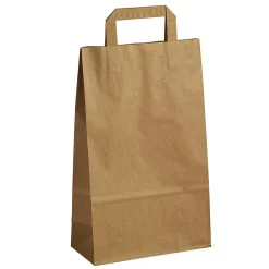 Papiertragetasche, Braun, 22 X 36 + 10 Cm 250 Stück