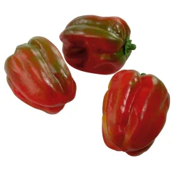 Paprika Lebensmittel-Attrappe, Pack à 3 Stück