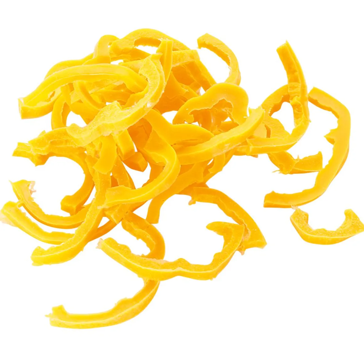 Paprika-Streifen Gelb Lebensmittel-Attrappe, 100 G