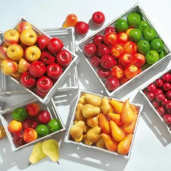 Äpfel Lebensmittel-Attrappen, Pack à 3 Stück