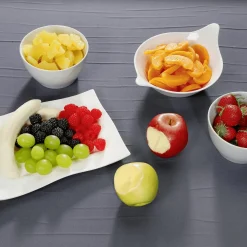 Pfirsich Scheiben Lebensmittel-Attrappe, 12 Stück