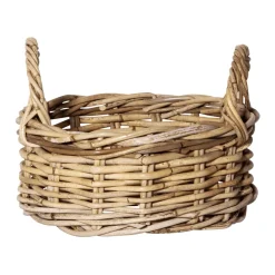 Rattan-Korb Rund Mit Henkel 23 Cm Ø