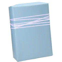 Recyceltes, Blaues Uni-Kraftpapier – 50 M Geschenkpapier-Rolle