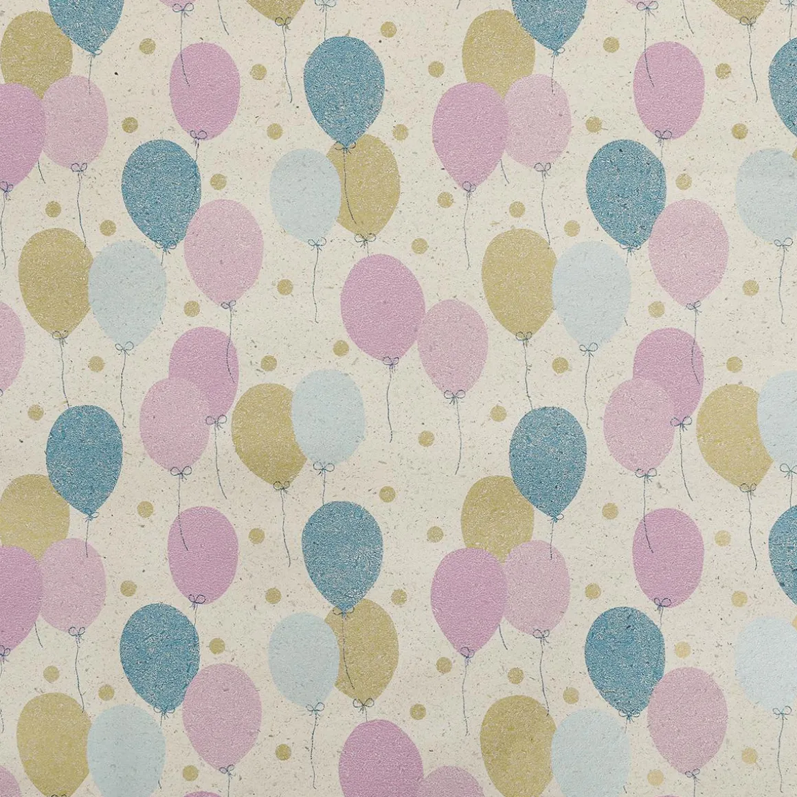 Recyceltes Graspapier Mit Bunten Luftballons, 50 Cm, 50 M