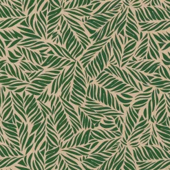 Recyceltes Kraftpapier Mit Grünen Palmwedeln – 50 M Geschenkpapier-Rolle