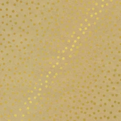 Recyceltes Kraftpapier Mit Kleinen, Goldenen Punkten – 50 M Geschenkpapier-Rolle