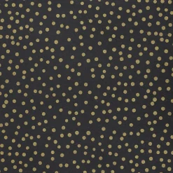 Recyceltes Kraftpapier Schwarz Mit Goldenen Punkten, 50 Cm, 50 M