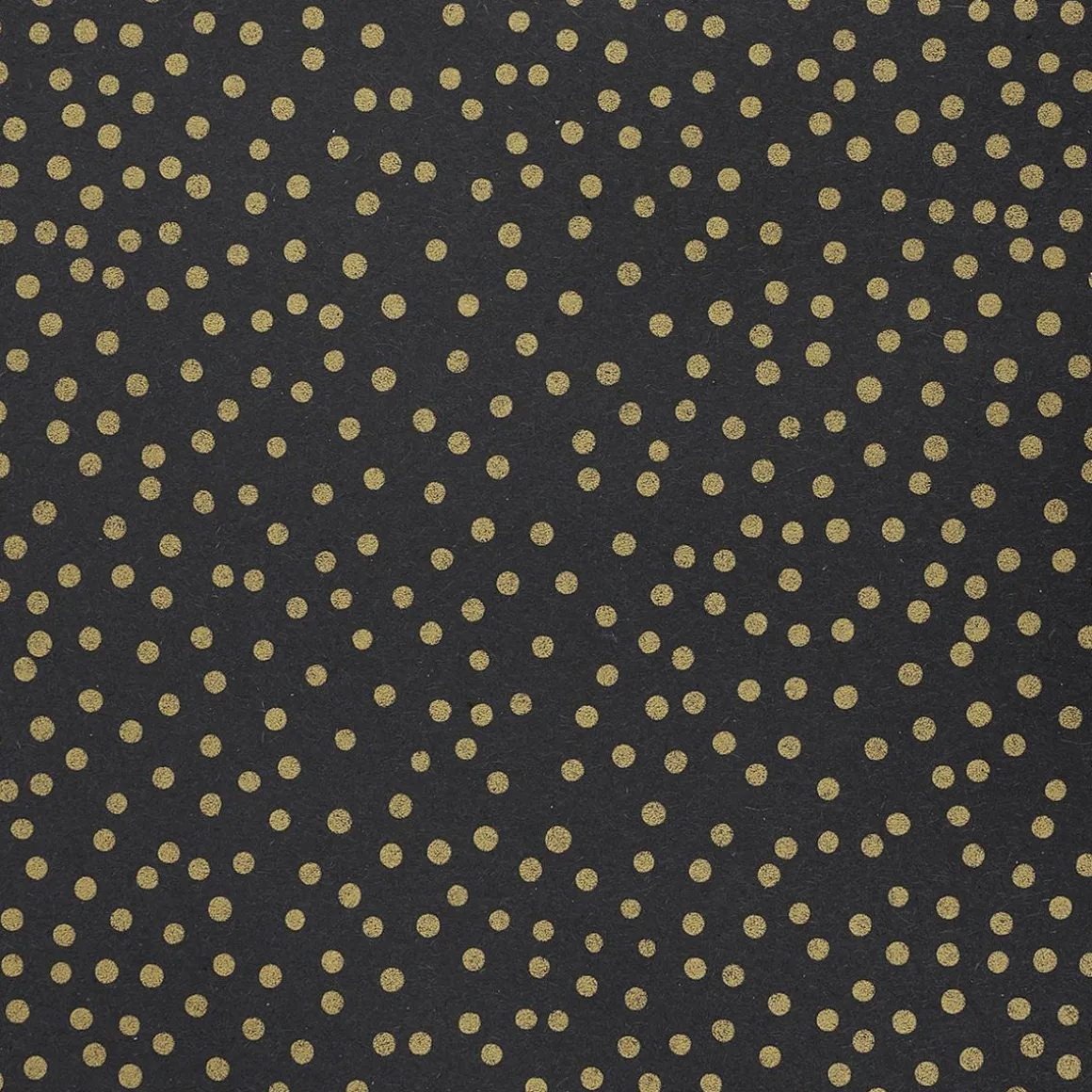 Recyceltes Kraftpapier Schwarz Mit Goldenen Punkten, 50 Cm, 50 M