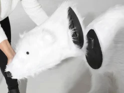 Riesengroßer Plüsch-Eisbär 92 Cm Hoch