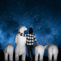 Riesengroßer Plüsch-Eisbär 92 Cm Hoch