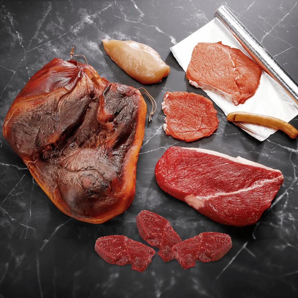 Rinder-Steak Roh Lebensmittel-Attrappe 13 Cm