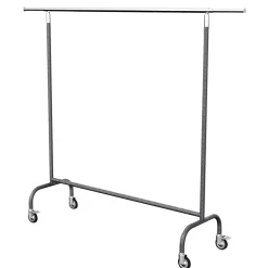 Roll-Kleiderständer MASSIV Anthrazit Höhenverstellbar 150-220 Cm