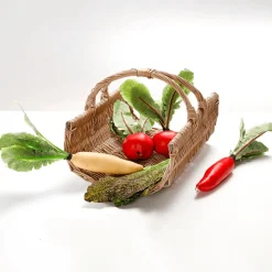 Salatblätter Grün-rot Lebensmittel-Attrappe, Pack à 6 Stück