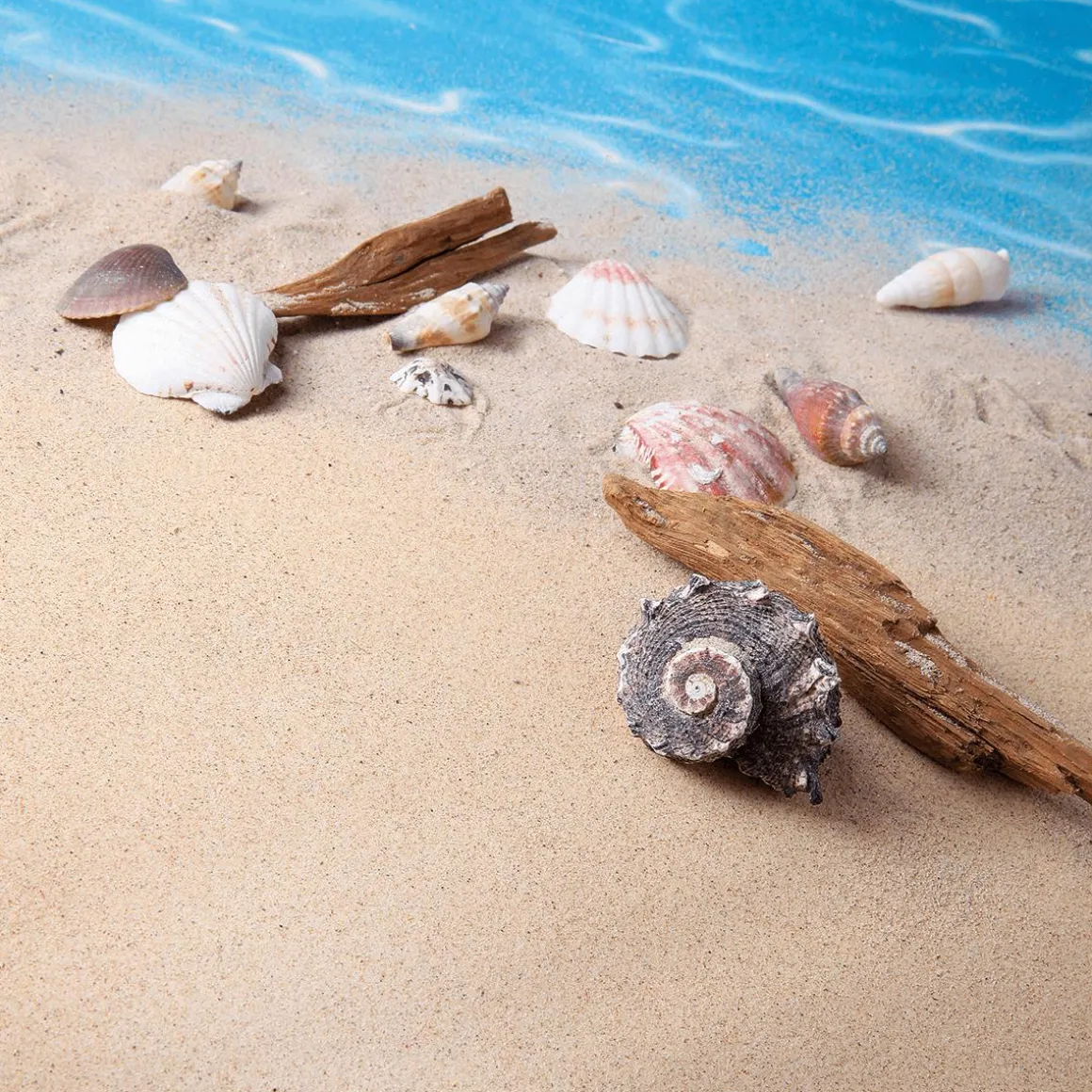 Sandstoff Mit Echtem Sand, 135 Cm Breit, 3 M