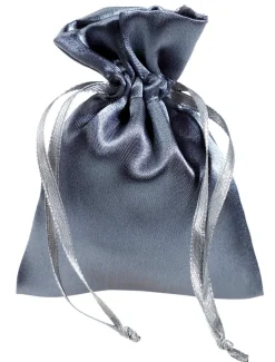 Satinsäckchen 10 Cm, 30 Stück, Grau
