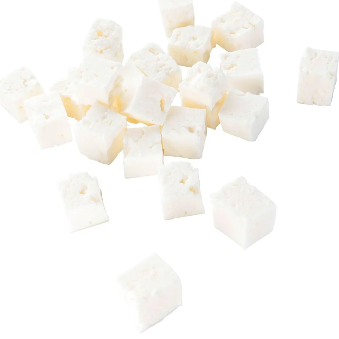 Schafskäse-Würfel Lebensmittel-Attrappe, 20 Stück