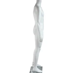 Schaufensterpuppe Mann Ohne Kopf Stehend Weiß