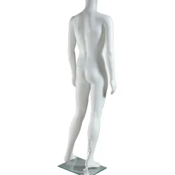 Schaufensterpuppe Mann Ohne Kopf Stehend Weiß
