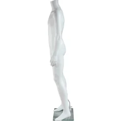 Schaufensterpuppe Mann Ohne Kopf Stehend Weiß